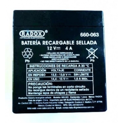 bateria recargable sellada 12v 4a